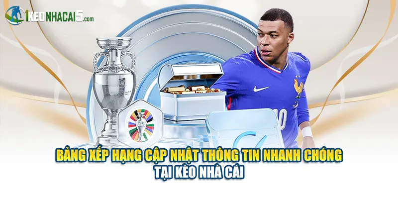 Bảng xếp hạng cập nhật thông tin nhanh chóng tại Kèo Nhà Cái