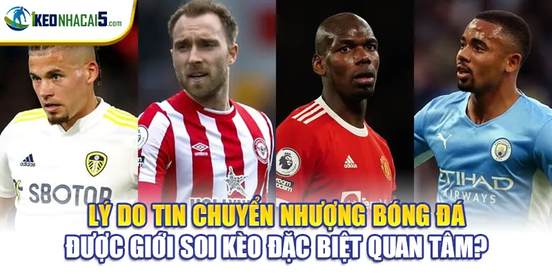 Lý do tin chuyển nhượng bóng đá được giới soi kèo đặc biệt quan tâm?