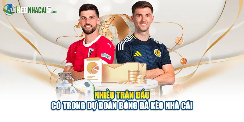 Nhiều trận đấu có trong dự đoán bóng đá Kèo Nhà Cái