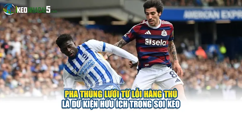 Pha thủng lưới từ lỗi hàng thủ là dữ kiện hữu ích trong soi kèo